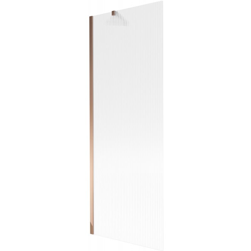 Mexen Next Badewannen-Faltwand 1-flügelig 70 x 150 cm, Streifen, Roségold - 895-070-000-00-09-60