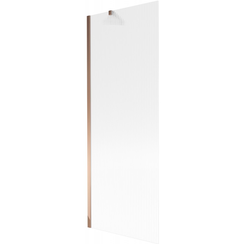 Mexen Next badwand 1-delig 70 x 150 cm, strepen, roze goud - 895-070-000-00-09-60