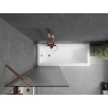 Mexen Next vannitoasirm 1-tiivaline 70 x 150 cm, triibuline, roosa kuld - 895-070-000-00-09-60