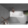 Mexen Next vannisein, 1-osaline 80 x 150 cm, triibuline, roosa kuld - 895-080-000-00-09-60