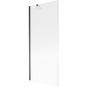 Mexen Next jednokrilni paravan za kadu 80 x 150 cm, pruge, crna - 895-080-000-00-09-70