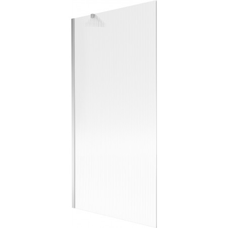 Mexen Next kopalna paravana s 1 krilom 90 x 150 cm, črte, kromirana - 895-090-000-00-09-01