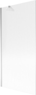 Mexen Next jednokrilni paravan za kadu 90 x 150 cm, pruge, krom - 895-090-000-00-09-01