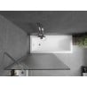 Mexen Next Duschabtrennung für Badewanne 1-flügelig 90 x 150 cm, Streifen, Chrom - 895-090-000-00-09-01