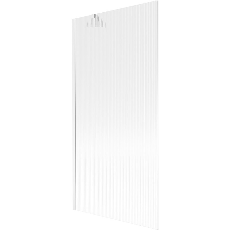 Mexen Next paravan za kadu, 1-krilni, 90 x 150 cm, pruge, bijeli - 895-090-000-00-09-20