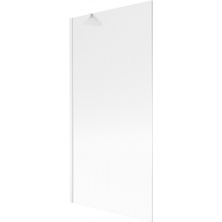 Mexen Next yksiovinen suihkuseinä 90 x 150 cm, raidallinen, valkoinen - 895-090-000-00-09-20