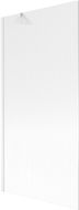 Mexen Next paravan za kadu, 1-krilni, 90 x 150 cm, pruge, bijeli - 895-090-000-00-09-20