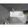 Mexen Next vannisein, 1-osaline, 90 x 150 cm, triibuline, valge - 895-090-000-00-09-20