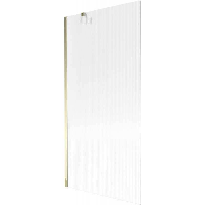 Mexen Next Duschabtrennung 1-flügelig 90 x 150 cm, Streifen, Gold - 895-090-000-00-09-50
