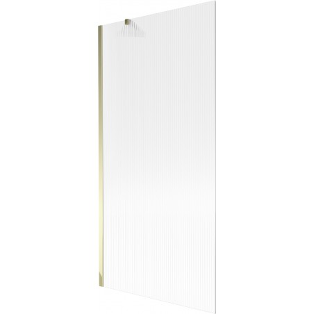 Mexen Next kopalna stena za kopalno kad 1-krilna 90 x 150 cm, črte, zlata - 895-090-000-00-09-50