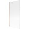 Mexen Next 1-wing Bath Screen 90 x 150 cm, Stripes, Rose Gold - 895-090-000-00-09-60