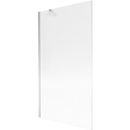 Mexen Next Badewannenfaltwand 1-flügelig 100 x 150 cm, Streifen, Chrom - 895-100-000-00-09-01