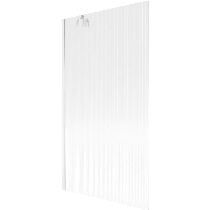 Mexen Next Duschabtrennung, 1-flügelig, 100 x 150 cm, Streifen, Weiß - 895-100-000-00-09-20
