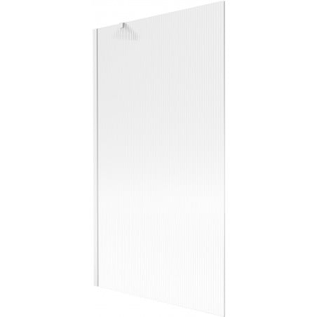 Mexen Next Duschabtrennung, 1-flügelig, 100 x 150 cm, Streifen, Weiß - 895-100-000-00-09-20