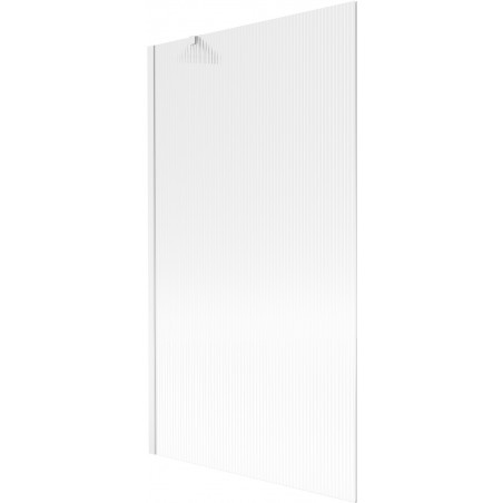 Mexen Next parawan nawannowy 1-skrzydłowy 100 x 150 cm, prążki, biały - 895-100-000-00-09-20