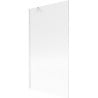 Mexen Next paroi de baignoire 1 volet 100 x 150 cm, rayures, blanc - 895-100-000-00-09-20