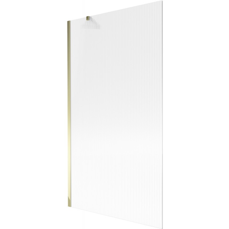 Mexen Next badscherm 1-delig 100 x 150 cm, streepjes, goud - 895-100-000-00-09-50
