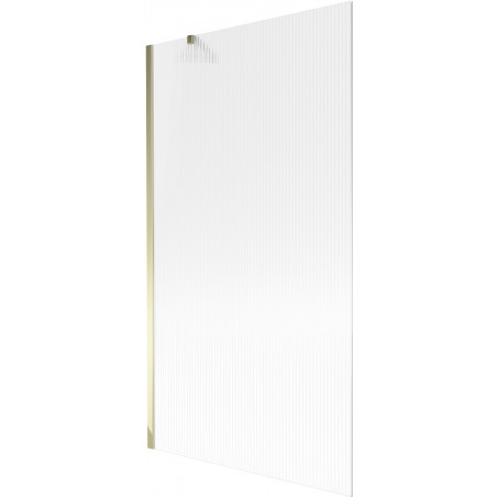 Mexen Next duschpartition 1-vikbar 100 x 150 cm, ränder, guld - 895-100-000-00-09-50