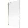 Mexen Next 1-fold Bath Screen 100 x 150 cm, Stripes, Gold - 895-100-000-00-09-50