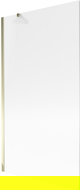 Mexen Next duschpartition 1-vikbar 100 x 150 cm, ränder, guld - 895-100-000-00-09-50