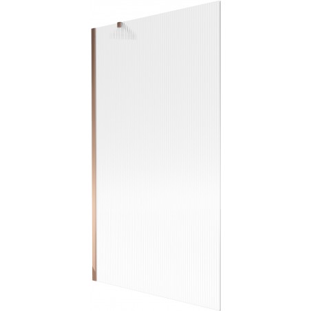 Mexen Next badwand 1-deurs 100 x 150 cm, strepen, roze goud - 895-100-000-00-09-60