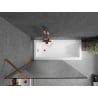 Mexen Next Single-Panel Bath Screen 100 x 150 cm, Stripes, Rose Gold - 895-100-000-00-09-60