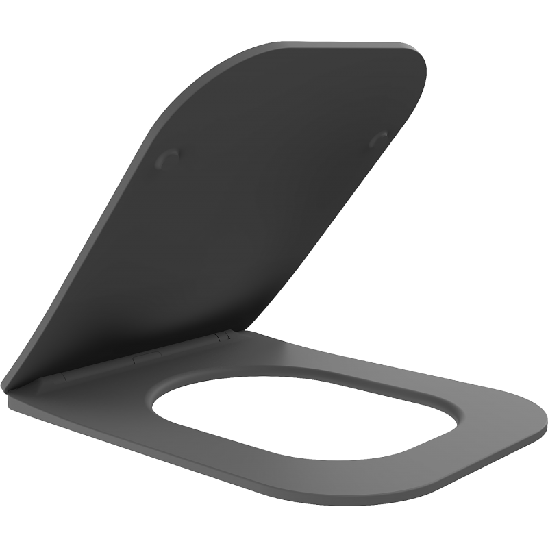 Mexen Teo deska wolnoopadająca slim, duroplast, szara ciemna mat - 39840071