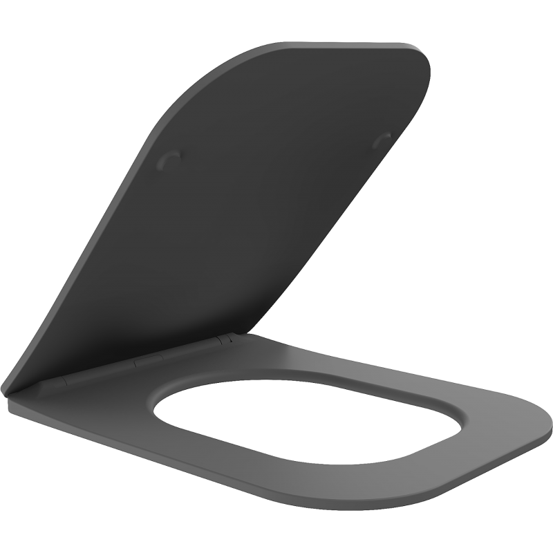 Mexen Teo slow-closing slim seat, duroplast, dark grey matte - 39840071