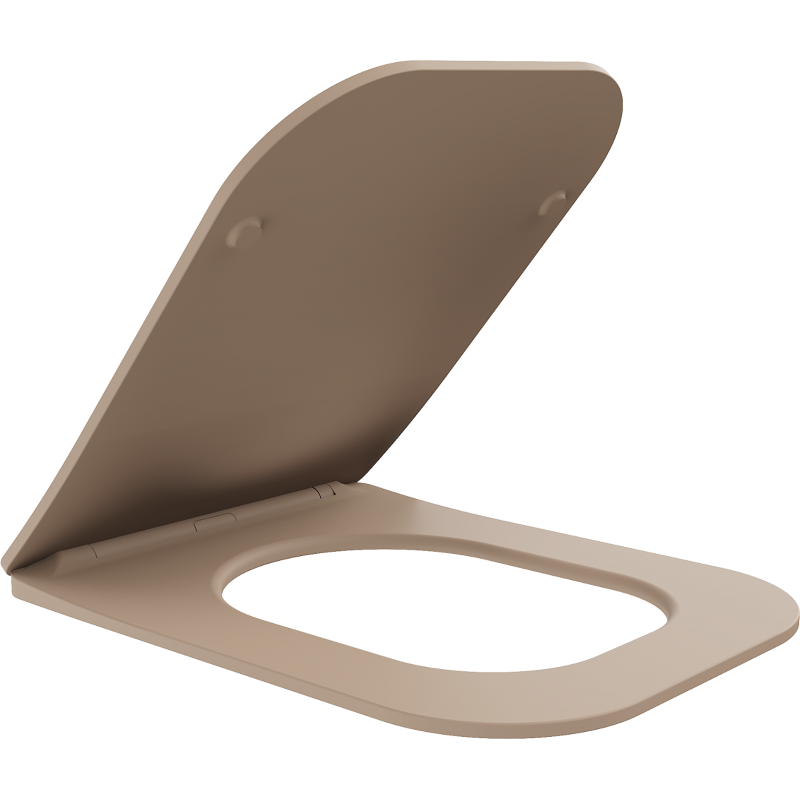 Mexen Teo tampa com queda amortecida slim, duroplast, cappuccino mate - 39840064