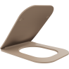 Mexen Teo, langsam schließender, schlanker Toilettensitz, Duroplast, Cappuccino matt - 39840064