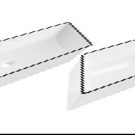 Mexen Nadia lavabo da appoggio 62 x 35 cm, bianco/nero - 21616007