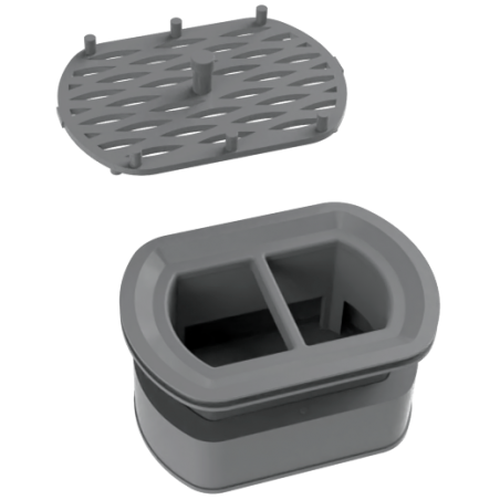 Mexen Siphon mat Filter fir rotéierend linear Oflaf, gro - 1010098