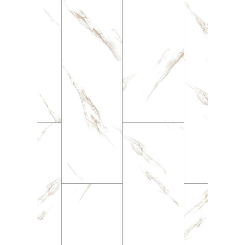 Mexen River White  δείγμα πάνελ βινυλίου SPC 6,5 mm, υπόστρωμα IXPE 1,5 mm, 4 V-Fuga, Jazz White
