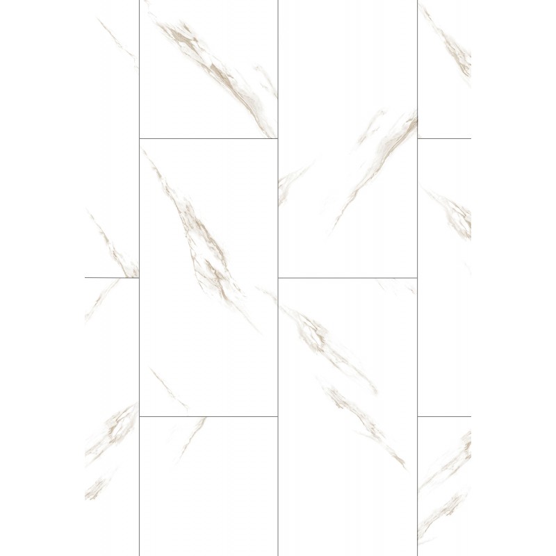 Mexen River White  Muster von Vinylpaneelen 610 x 305 mm SPC 6,5 mm, IXPE-Unterlage 1,5 mm, 4 V-Fuge, Jazz White - F1150-S