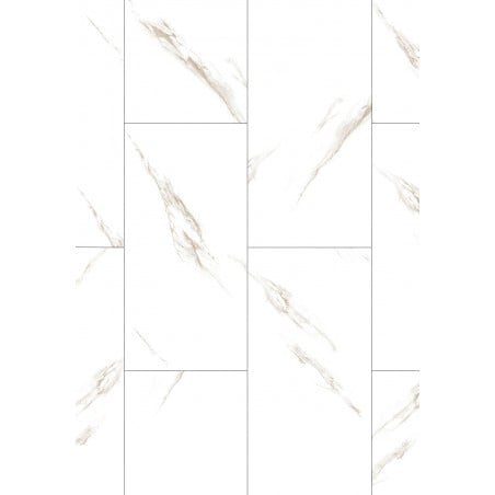 Mexen River White  échantillon de panneaux vinyles SPC 6,5 mm, sous-couche IXPE 1,5 mm, 4 V-Fuga, Jazz White - F1150-S