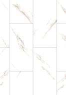 Mexen River White  monster van SPC vinyl panelen 6,5 mm, IXPE onderlaag 1,5 mm, 4 V-voeg, Jazz White - F1150-S