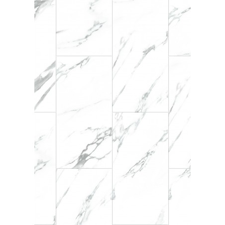 Mexen Glacier White vzorec vinilnih plošč SPC 6,5 mm, IXPE 1,5 mm, 4 V-Fuga, Jazz White - F1151-S