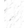 Mexen Glacier White échantillon de panneaux vinyles 610 x 305 mm SPC 6,5 mm, IXPE 1,5 mm, 4 V-Fuga, Jazz White - F1151-S