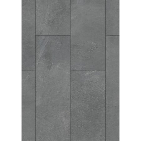 Échantillon de panneaux vinyles Mexen Grey Dark 610 x 305 mm SPC 6,5 mm, sous-couche IPEX 1,5 mm, 4 V-Fuge, Pierre - F1159-S