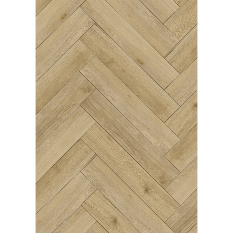 Mexen Charter Oak δείγμα πάνελ βινυλίου ψαροκόκαλο SPC 6,5 mm, υπόστρωμα 1,5 mm, 4