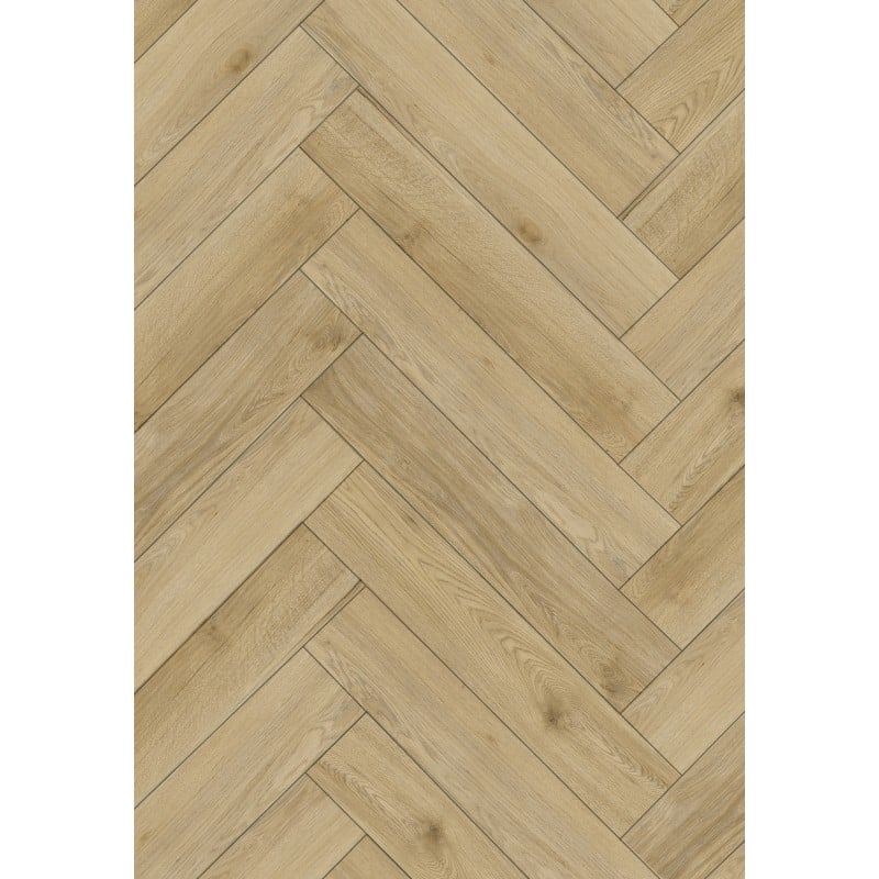 Mexen Charter Oak Muster Vinylpaneel Jodełka 635 x 127 mm SPC 6,5 mm, Unterlage 1,5 mm, 4 V-Fuge, Eiche - F1169-S