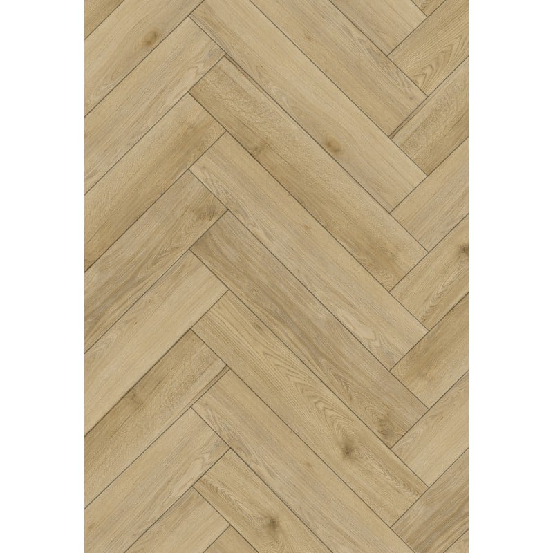 Mexen Charter Oak próbka paneli winylowych jodełka 635 x 127 mm SPC 6,5 mm, podkład 1,5 mm, 4 V-Fuga, Dąb - F1169-S