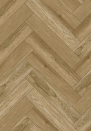 Mexen Manhattan sample of herringbone SPC vinyl panels 6.5 mm, IPEX underlay 1.5 mm, 4 V-Groove, Oak - F1173-S