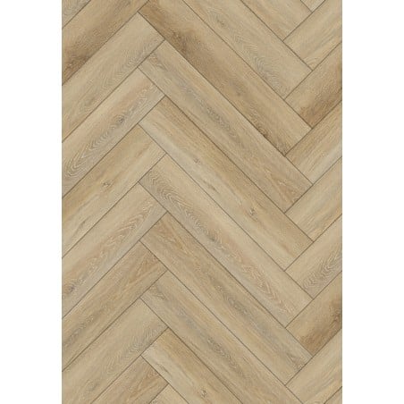 Mexen Worcester  sample vinyl panels herringbone 635 x 127 mm SPC 6.5 mm, IXPE underlay 1.5 mm, 4 V-Groove, Oak - F1176-S