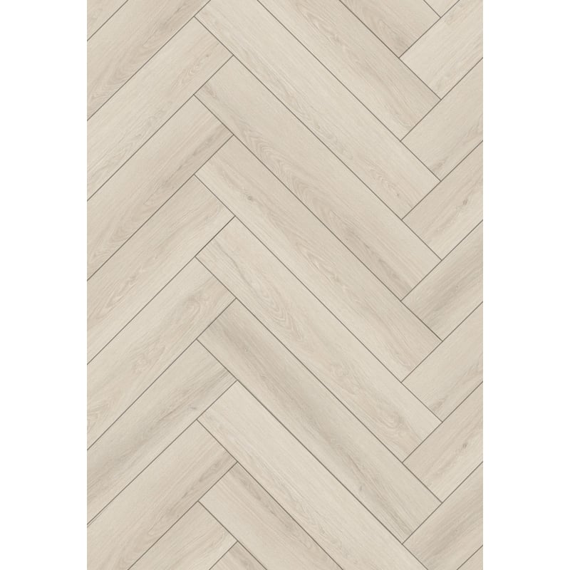Mexen Pembroke Pines sample of herringbone SPC vinyl panels 6.5 mm, underlay 1.5 mm, 4 V-Groove, Oak - F1179-S
