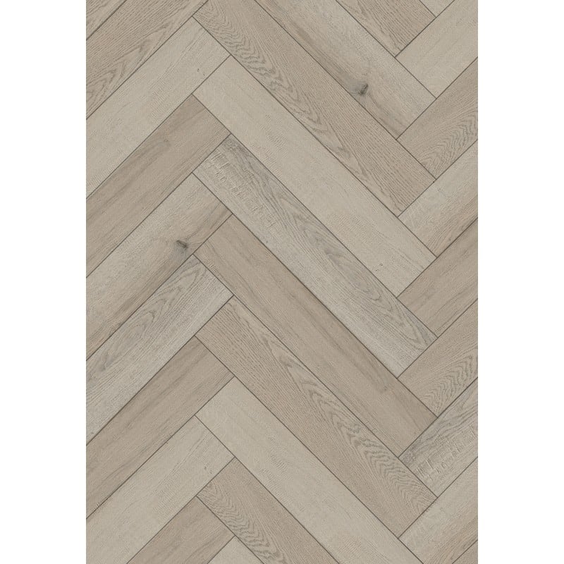 Échantillon de panneau vinyle chevrons Mexen Wind Cave 635 x 127 mm SPC 6,5 mm, support IXPE 1,5 mm, 4 V-Joint, Chêne - F1183-S