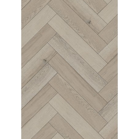 Échantillon de panneau vinyle chevrons Mexen Wind Cave 635 x 127 mm SPC 6,5 mm, support IXPE 1,5 mm, 4 V-Joint, Chêne - F1183-S