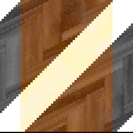 Mexen Lubbock  échantillon de panneaux vinyles à chevrons 635 x 127 mm SPC 6,5 mm, sous-couche IPEX 1,5 mm, 4 V-Fuga, Teak