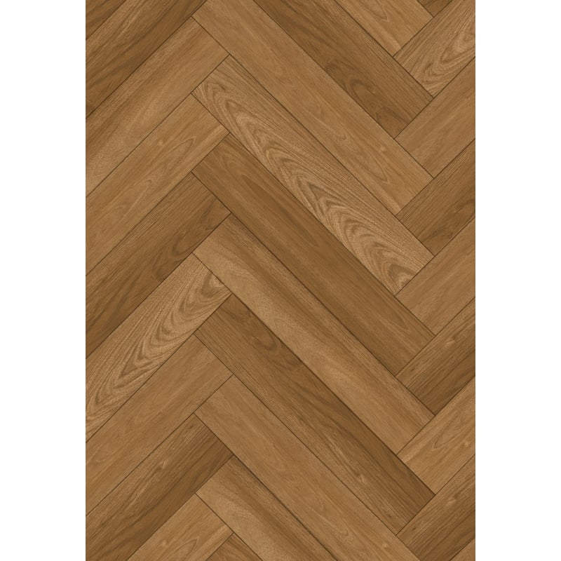 Mexen Overland Park vzorec vinilnih plošč ribja kost SPC 6,5 mm podlaga 1,5 mm, 4 V-reža, Jatoba - F1187-S