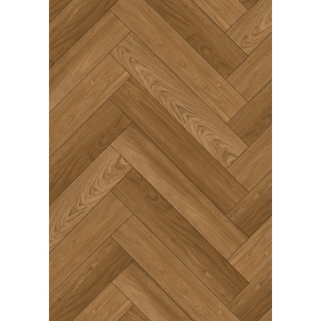 Mexen Overland Park próbka paneli winylowych jodełka 635 x 127 mm SPC 6,5 mm podkład 1,5 mm, 4 V-Fuga, Jatoba - F1187-S